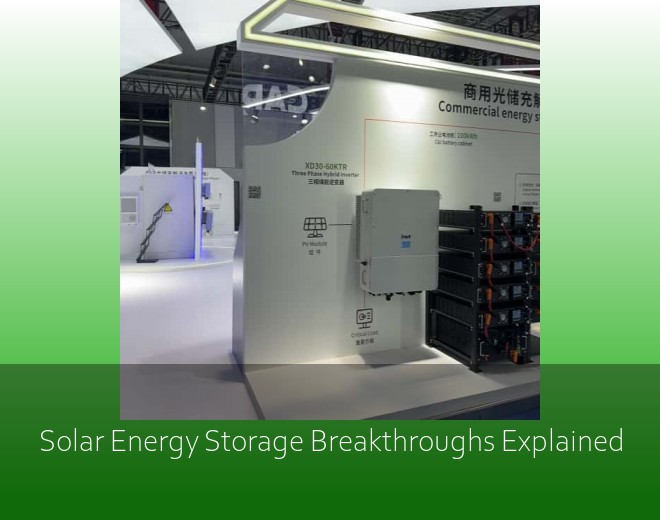 Solar Energy Storage Breakthroughs Explained